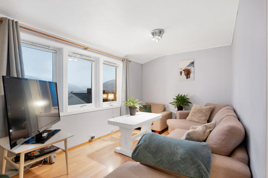 Top Floor, 1-Bedroom Apartment, With Living Room Fjord View – Central Position & Quiet Comfort